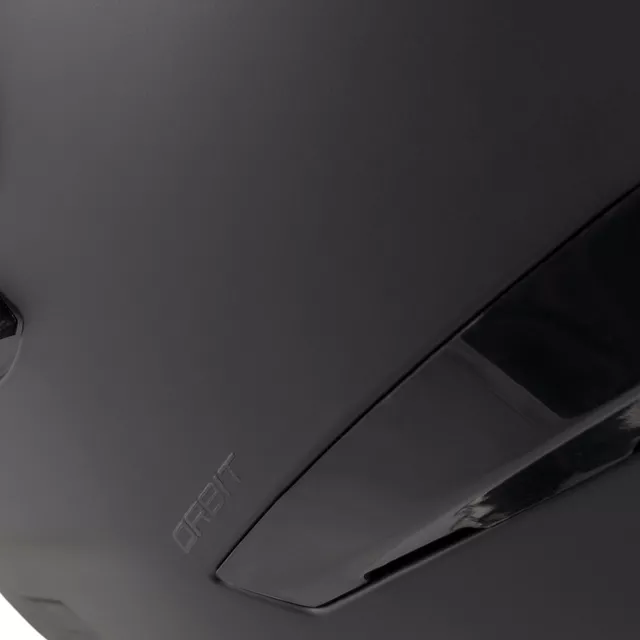 Motoros bukósisak Cassida Orbit Solid fekete matt / fekete, polikarbonát héj, napellenző, Pinlock® 70 fólia előkészítés