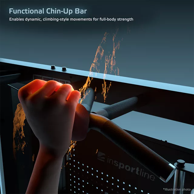 Erőkeret inSPORTline Cable Column CC550, dupla csiga, 2x90kg lapsúly, profi edzésélmény, multigrip, tucatnyi gyakorlat, 365kg