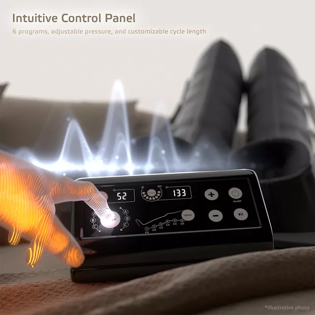 Kompressziós masszázsrendszer inSPORTline Compisimo, több méret, 6 légkamra, távirányitó, 6 program