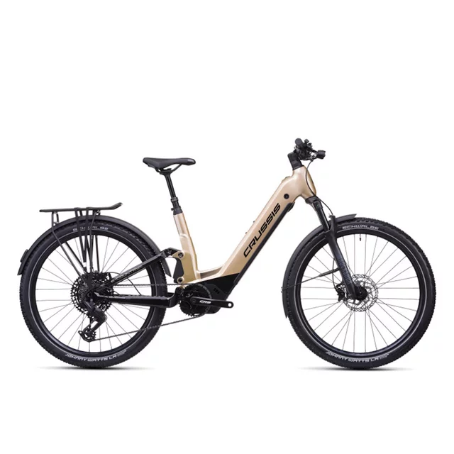 Összteleszkópos városi elektromos kerékpár Crussis e-Country Full 10.11 715Wh 27,5" - 2026-os modell, shimano alkatrészek, 12 sebességfokozat