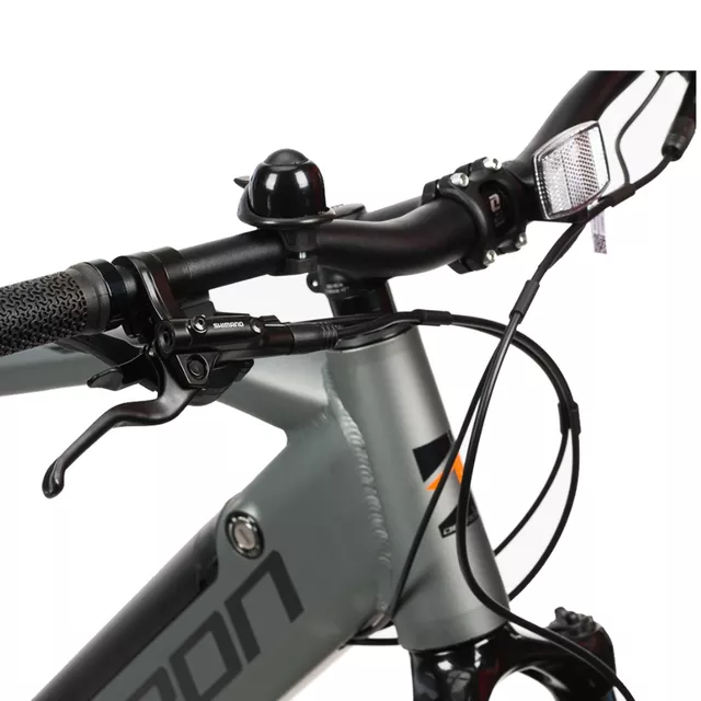 Elektromos mountain bike 2025 Devron Vulcan 29", Színes LCD, 250 W-os Bafang hátsó kerékagymotor, 100 km hatótáv - szürke