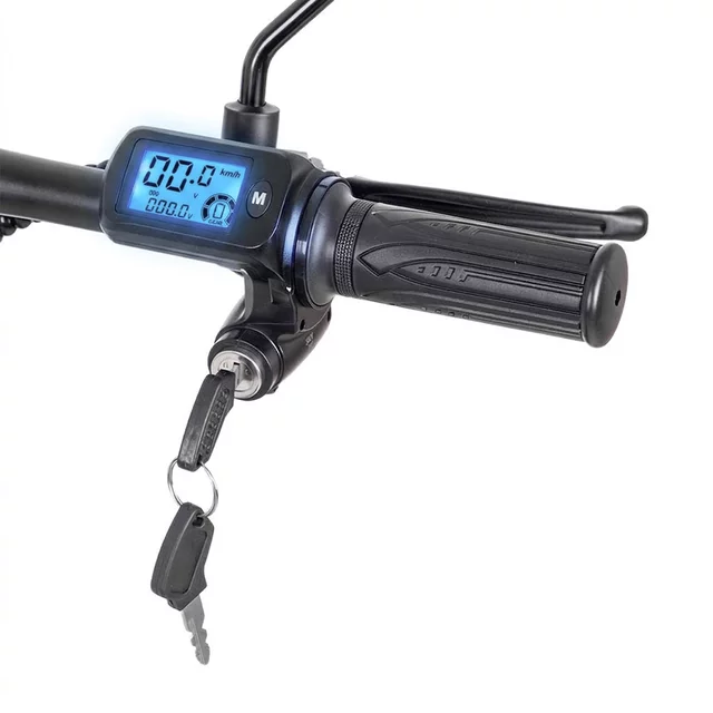 Elektromos roller W-TEC Billar III 500W 12", összecsukható kialakítás, 30 km-es hatótávolság, jóváhagyással rendelkező hátsó világítás