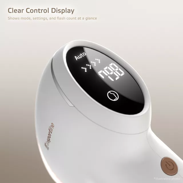 IPL epilátor inSPORTline Aphira, kijelző, bőrközelség-érzékelés, bőrtónus-felismerés, nagy sebességű villanások, 560 nm - 1200 nm hullámhossz