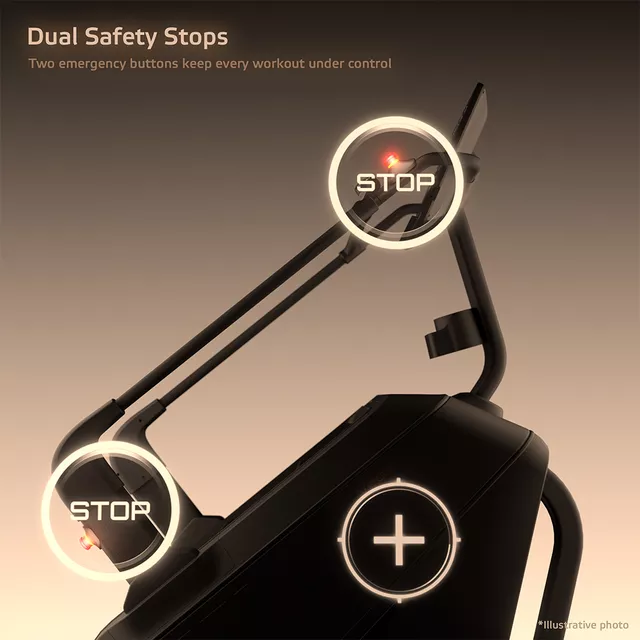 Fitneszlépcső inSPORTline Velocer STP, áttekinthető LED kijelző intuitív vezérléssel, bluetooth-kapcsolat, beépített hangszórók