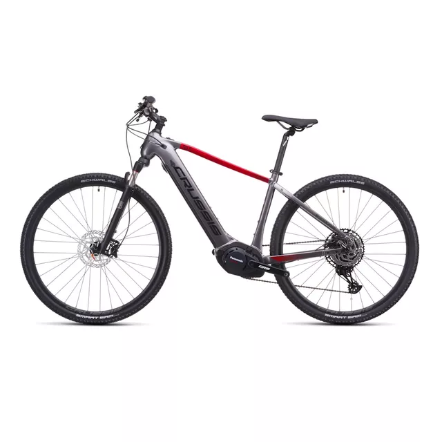 Cross elektromos kerékpár Crussis e-Cross 9.11 715Wh 28" - 2026-os modell, Schwalbe Smart Sam gumiabroncs, Panasonic GX Ultimate motor, 170 km hatótáv