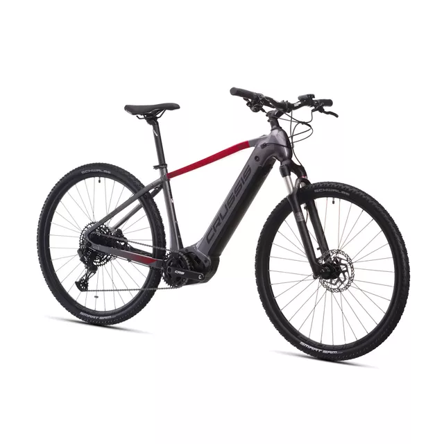 Cross elektromos kerékpár Crussis e-Cross 9.11 715Wh 28" - 2026-os modell, Schwalbe Smart Sam gumiabroncs, Panasonic GX Ultimate motor, 170 km hatótáv