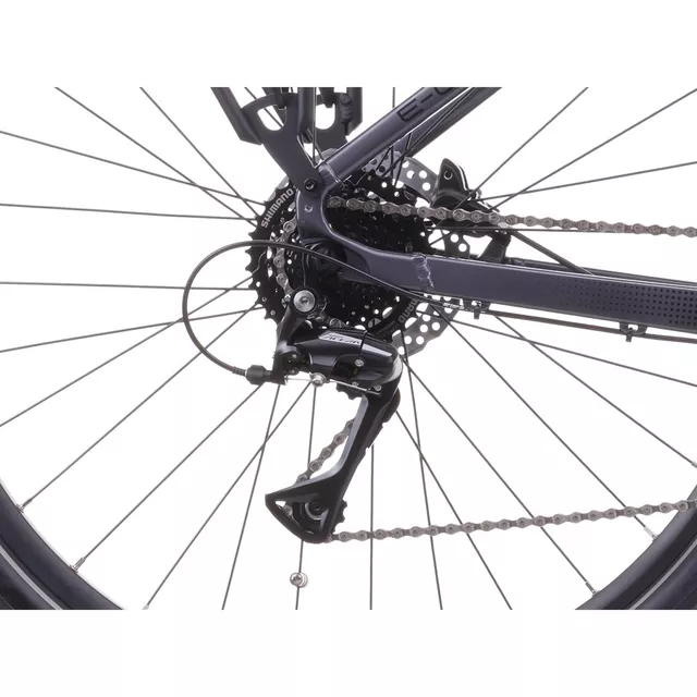 Férfi trekking elektromos kerékpár Crussis e-Gordo 7.11 715Wh 28" - modell 2026,szuper erős akkumulátor,erős Panasonic középmotor,hidraulikus fékek