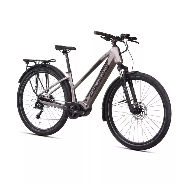 Női elektromos túrakerékpár Crussis e-Savela 7.11 691Wh 28" - 2026, 170 km hatótávolság, színes LCD-kijelző,  8 sebességes SHIMANO Acera váltó