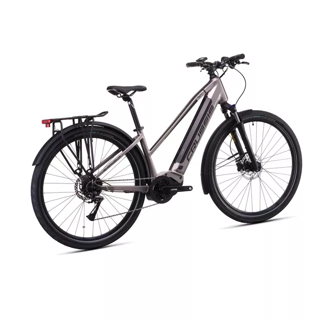 Női elektromos túrakerékpár Crussis e-Savela 7.11 691Wh 28" - 2026, 170 km hatótávolság, színes LCD-kijelző,  8 sebességes SHIMANO Acera váltó