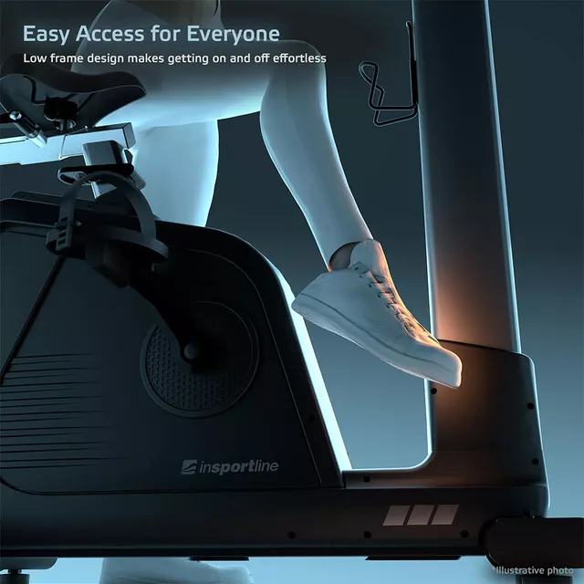 Szobakerékpár inSPORTline ZenBike 600, USB-port, max. 150kg, alkalmazások, HRC és WATT program, 7kg lendkerék, mágnesfékes