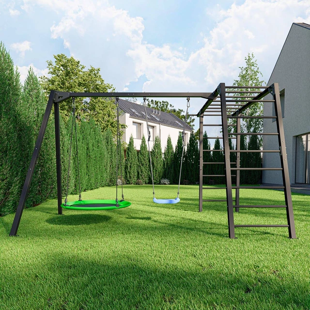 Két személyes hinta csapágyakon, létrához csatlakoztatható - Marbo Sport PREMIUM MO-018