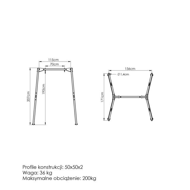 Egyszemélyes hintaállvány MO-001 – Marbo Sport