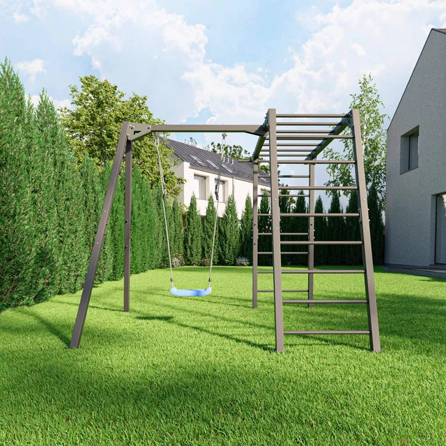 Egyszemélyes, csapágyazott hinta (vázzal) PREMIUM MO-017 mászólétrához – Marbo Sport