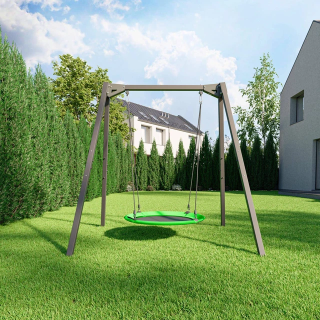 Egyszemélyes hinta csapágyakon, széles kivitelben - PREMIUM MO-015 Marbo Sport