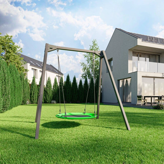 Egyszemélyes hinta csapágyakon, széles kivitelben - PREMIUM MO-015 Marbo Sport