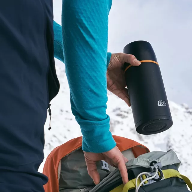 Termosz Esbit Classic VF750ML-2 0,75 liter, két szivárgásmentes kupak, nagyon jó hőtartás, beépített szabályozó dugó