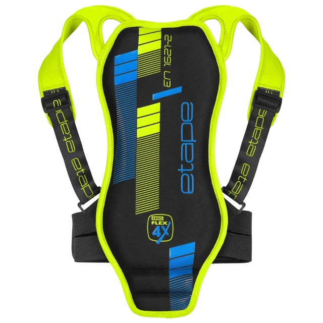 Gyerek gerincvédő Etape Backbone - fekete-lime - fekete-lime