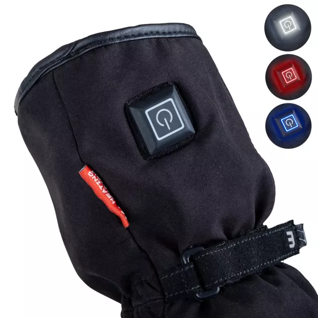 Fűthető kesztyű W-TEC HEATflip 2in1 2x2000 mAh, praktikus mágnes, kényelmes belső bélés, 3 fűtési mód