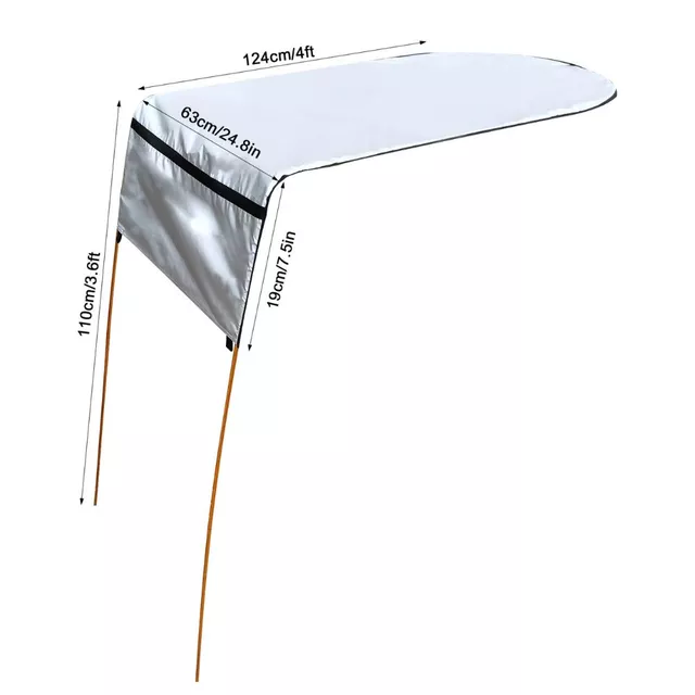 Bimini napellenző inSPORTline Ardecha, vízálló tulajdonságok, könnyű szerelhetőség