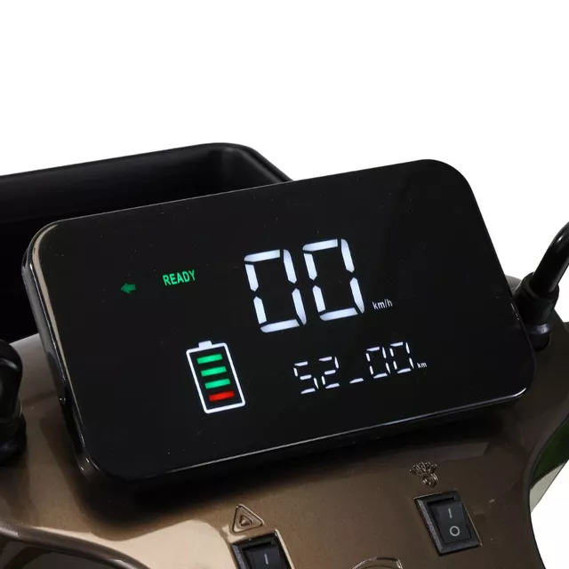 Négykerekű elektromos robogó inSPORTline Thodor, ólomsav akkumulátor, 40 km hatótávolság, 112 kg, 20 km/h - piros