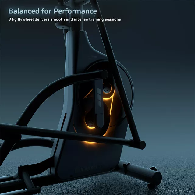 Ellipszis tréner inSPORTline ZenStride 600, kijelző, szállítókerekek, állítható rugóút,  előre telepített alkalmazások