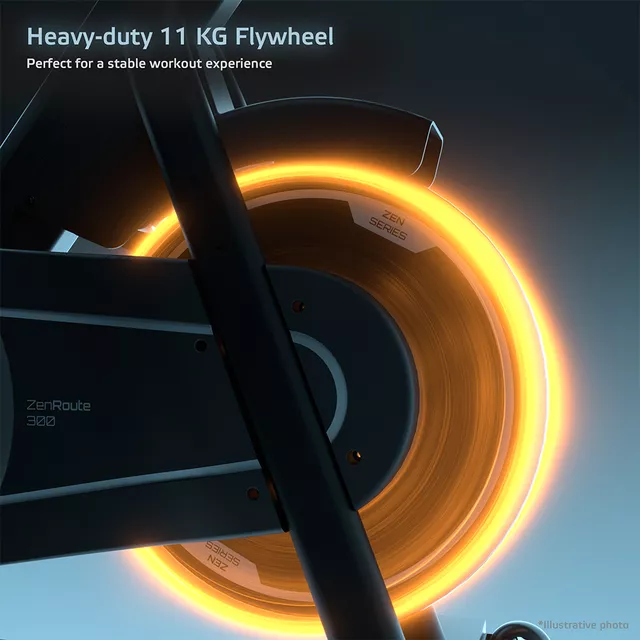 Szobakerékpár inSPORTline ZenRoute 300, masszív felépítés, áttekinthető 10,1"-os TFT-kijelző, többfunkciós fogantyúk