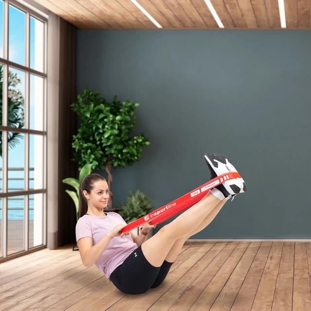 Erősítő szalag inSPORTline Rand X Strong, ellenállás 10kg, kerület 208cm, hossz 102cm, Latex-polyészter