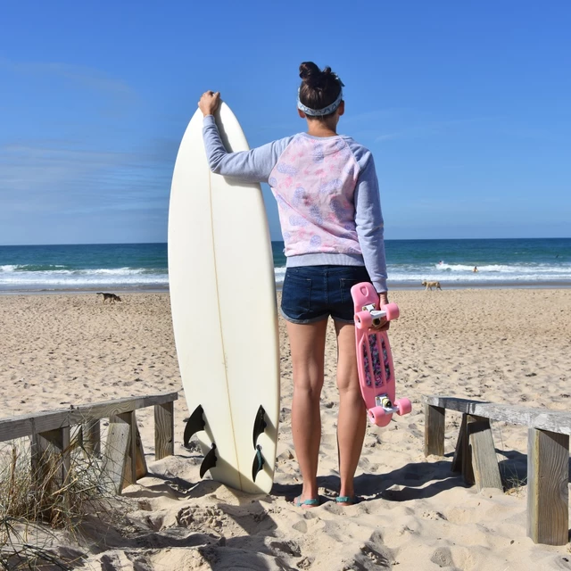 Műanyag gördeszka Fish Classic 22" - Green-Black-Blue