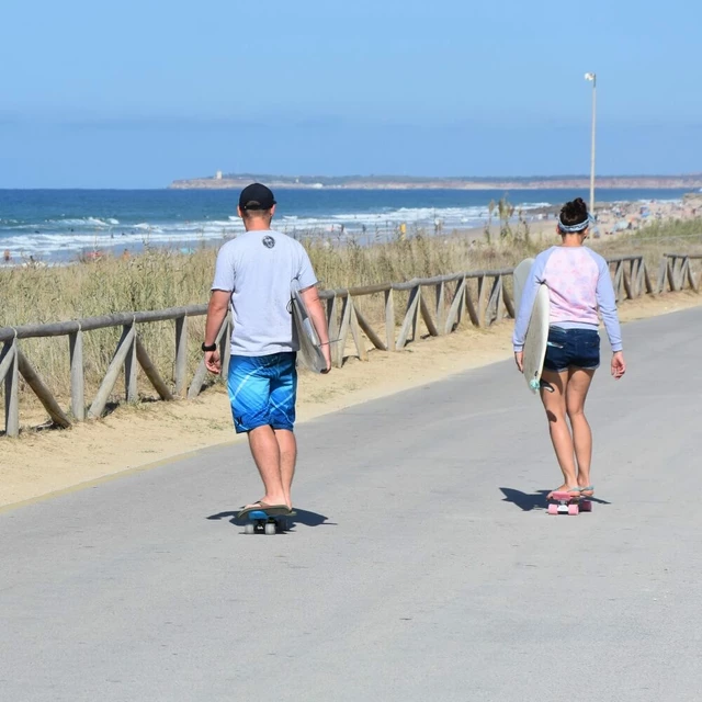 Műanyag gördeszka Fish Classic 22" - Green-Black-Blue