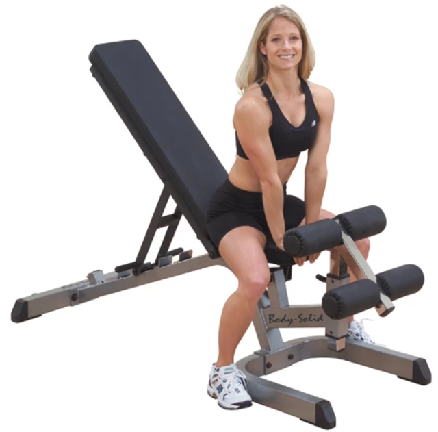 Edzőpad lábnyújtóval Body-Solid GFID71 állítható magasságú