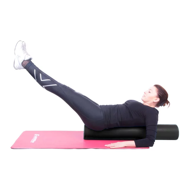 Jóga henger inSPORTline Evar Big 90cm - fekete