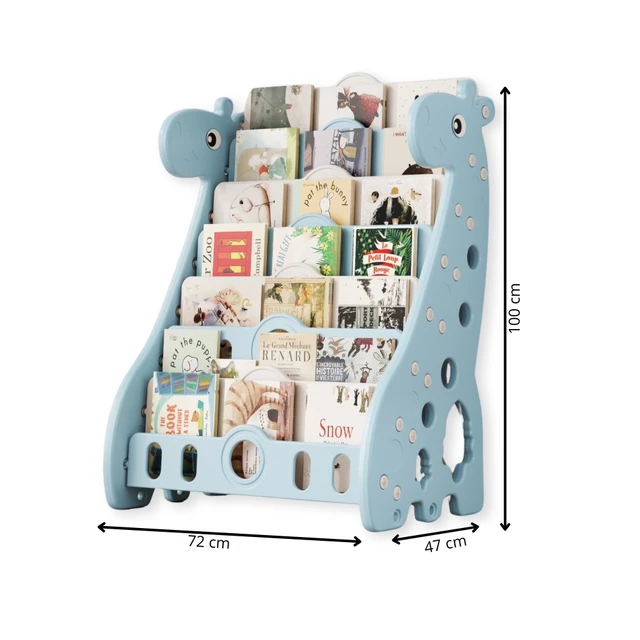 Gyerek könyvespolc inSPORTline Girafondo - kék