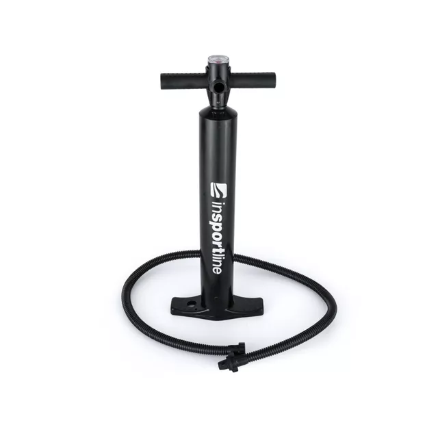 Airtrack kézi pumpával inSPORTline Airstunt 500x100x10 cm, Drop Stitch technológia, javítókészlet, hordtáska, megerősített varratok