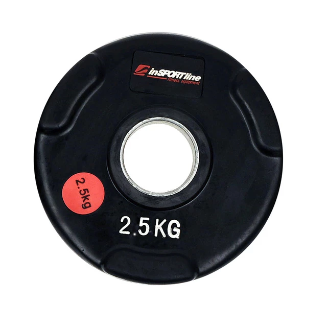 Gumírozott súlyzótárcsa inSPORTline Olympic 2,5 kg