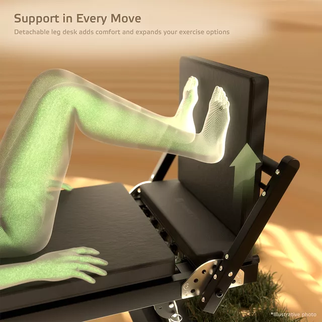 Reformer pilates inSPORTline Auraler, kettős ellenállási rendszer, összecsukható acélszerkezet, görgők a könnyű kezeléshez