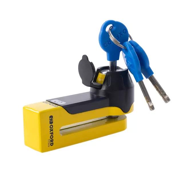 Tárcsafékzár Oxford Titan, kétállású zár, rozsdamentes acél, 3 kulcs