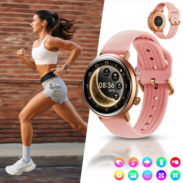 Okosóra inSPORTline Manzon, tartós fémtest, AMOLED kijelző, alkalmas úszáshoz, cserélhető szíj