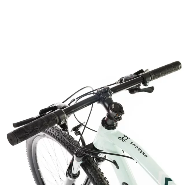 Férfi hegyikerékpár Olpran ASTACUS Man 29", könnyű alumínium váz, Shimano alkatrészek, 21 fokozat, Shimano hátsó váltó, 160 mm-es tárcsák - szürke/sötétpiros