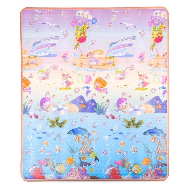 Feltekerhető gyerekszőnyeg inSPORTline Lhotino 150x180x1,5 cm - Állatok a tengerparton