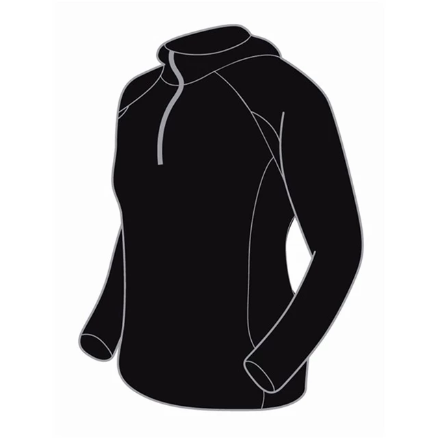 Női pulóver Trimm FABRI fleece - fekete