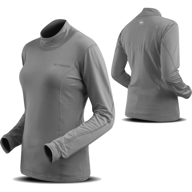 Női hosszúujjú póló Trimm Modena fleece - szürke