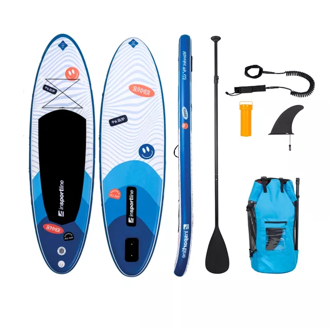 SUP tartozékokkal inSPORTline Wavelet 9'6" - kék