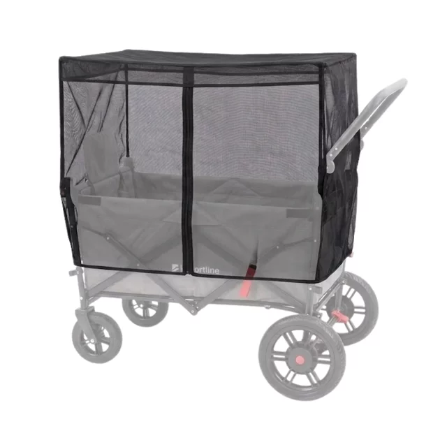 Szúnyogháló inSPORTline StrollKidz kiskocsihoz, egyoldalas cipzár, egyszerű és gyors felszerelés, poliészter
