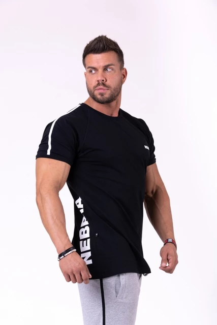 Férfi póló Nebbia 90' Hero 143 - fekete