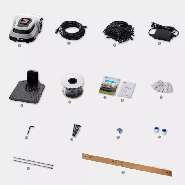 Vezetőszálas robotfűnyíró Anthbot Pion 1000 (1000m²-ig), akadályérzékelés, precíz térképezés, Bluetooth, IPX6, 30-70mm, 2500 mAh,24° (45 %)