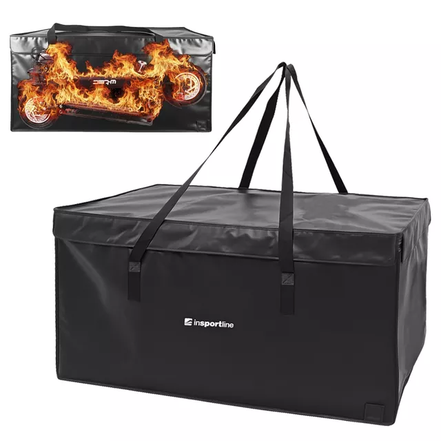 Tűzálló huzat elektromos rollerekhez inSPORTline Bascotex 132x70x69 cm, lassítja az égést, magas hőmérsékleti ellenállás, vízálló, hőálló cipzárak