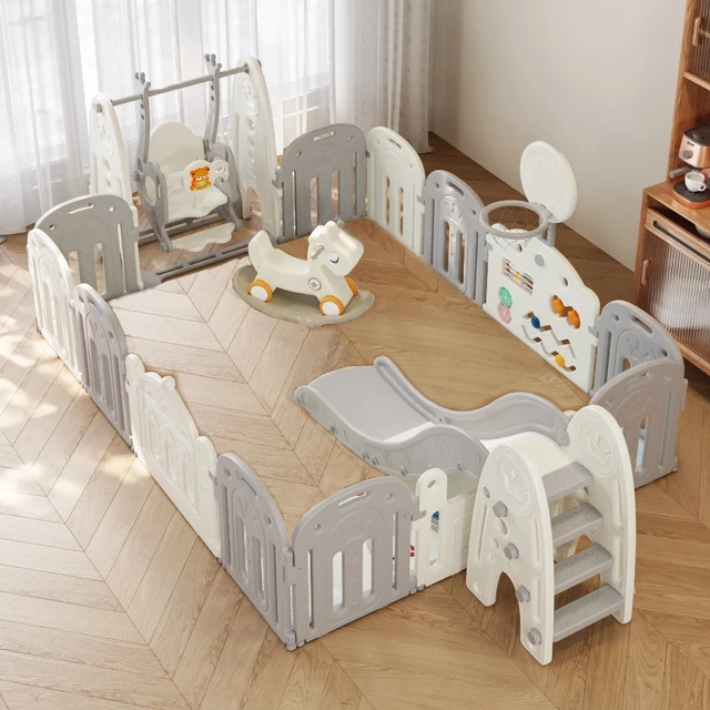 Műanyag játszótér tartozékokkal inSPORTline Teutonino 186x236 cm