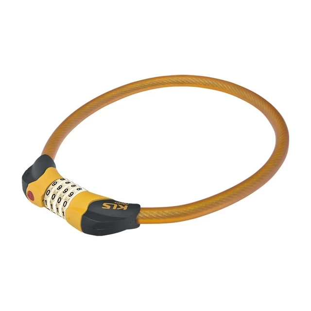 Zár Kellys Crypt 80 cm - fekete - narancssárga