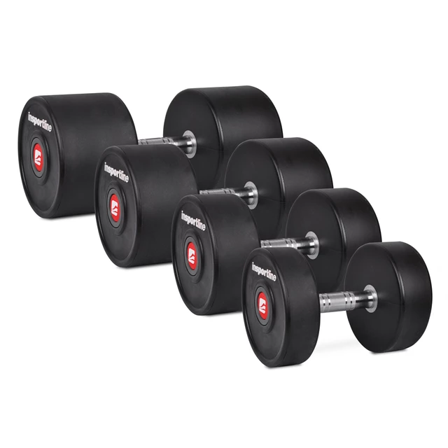 Gumírozott súlyzók inSPORTline Profi 2-60 kg