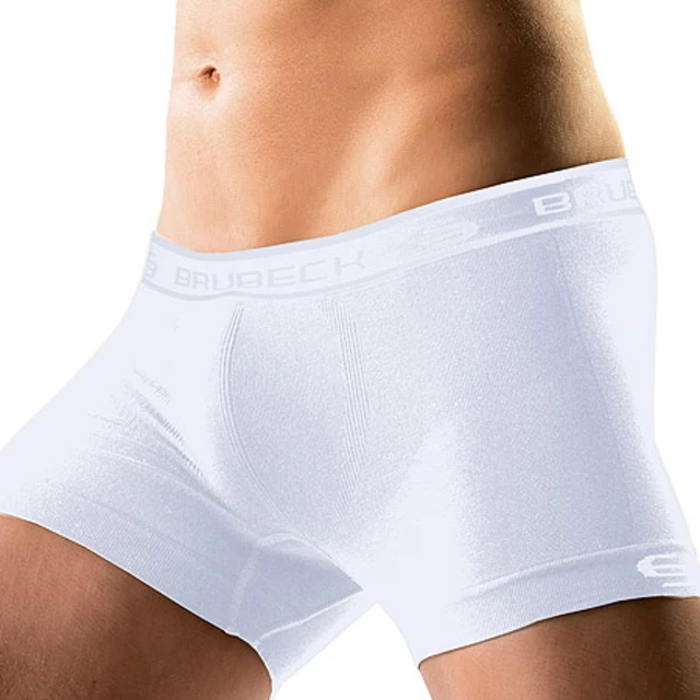 Férfi pamut boxeralsó Brubeck SHORTBOX - fehér